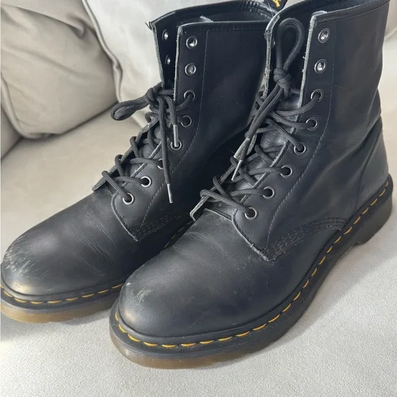 Dr. Martens Black Leather Footwear - Picture 2 of 8